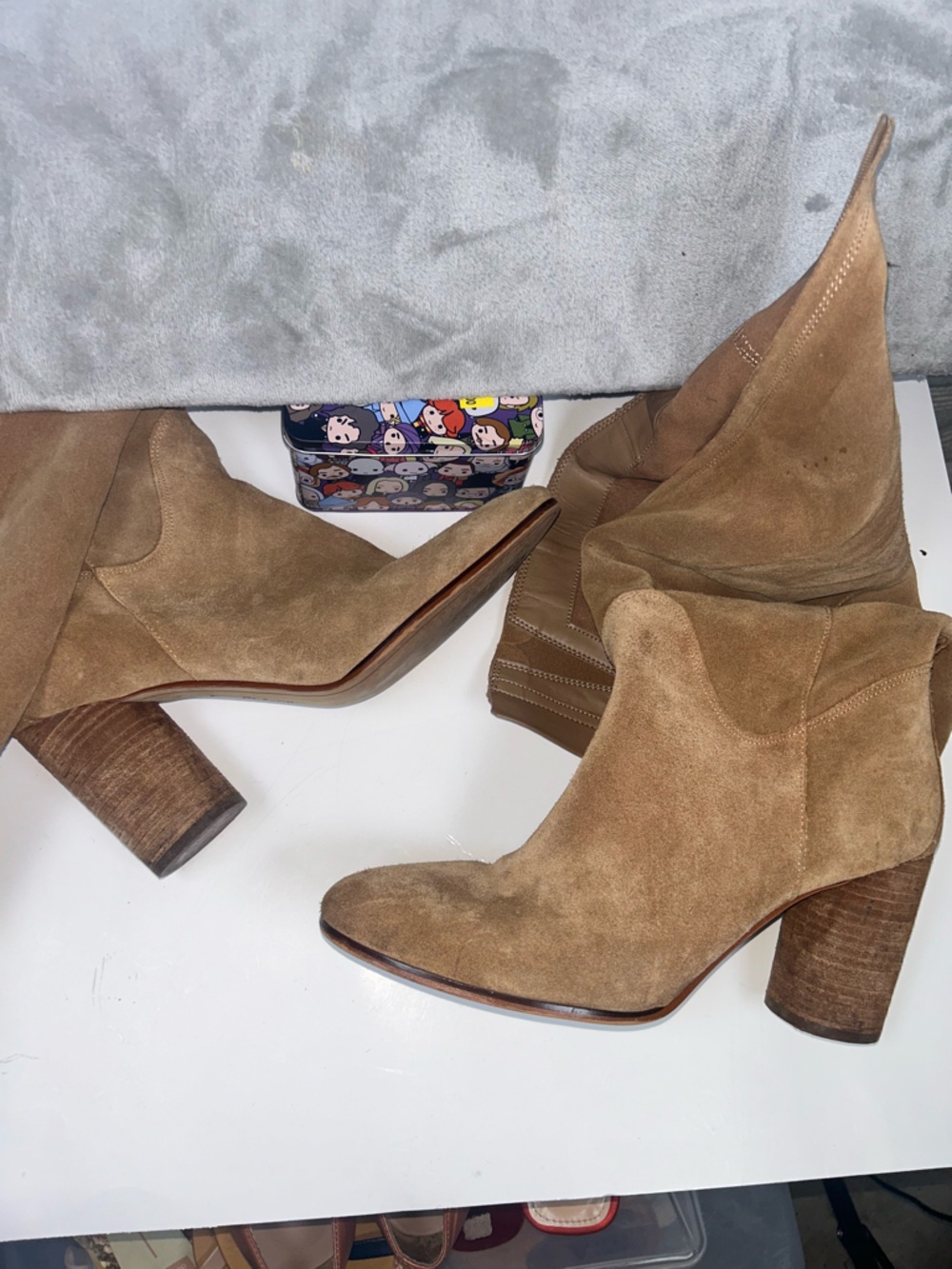 Sam Edelman bohemian Camellia Over-the-Knee Suede Boot in Cognac Tan - Picture 16 of 16
